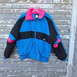 Vintage 90’s Alpine Design Neon Ski Jacket Size Large